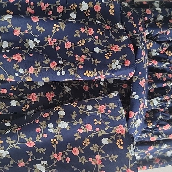 Floral Bell Bottom Jumpsuit - Picture 2 of 6